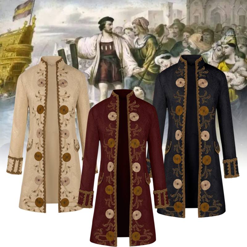 Steampunk Uniform Men Festivals Cosplay Decoration Costume Performance Overcoat