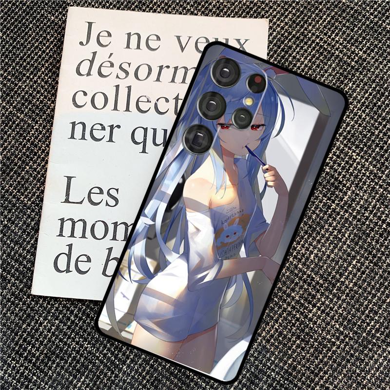 Usada Pekora Hololive Anime Case For Samsung Galaxy S25 Ultra S20 S21 S22 S23 S24 Ultra S9 S10 Plus S24 FE Back Cover