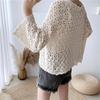 Women's 2025 Spring/Summer Knit Cardigan - Short, Hollow Out Shawl Style Versatile Top