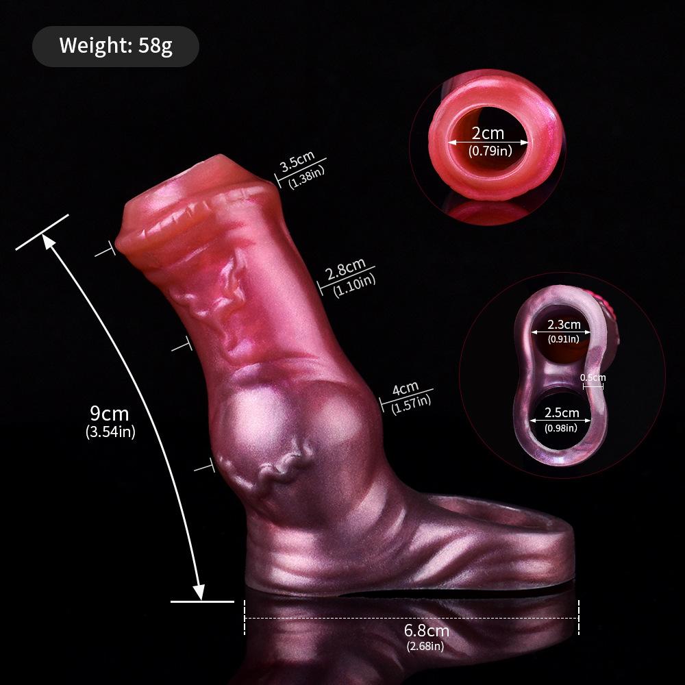 Silikonový návlek na penis Kondom Prodloužení Měkké Realistické Dildo Sexuální hračka pro dospělé pro Muže Ženy Pegging Strap On