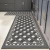 Kitchen Absorbent Carpet Retro Style Oil-absorbing Quick-drying Floor Mat Diatom Mud Non-slip Soft Foot Mats Long Strip Home Rug