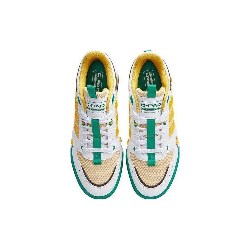 Adidas Neo D-Pad Lifestyle Fashion Comfortable Non-Slip Wear-Resistant Lightweight Low-Top Skate Shoes Unisex Sneakers Yellow Green HQ7058