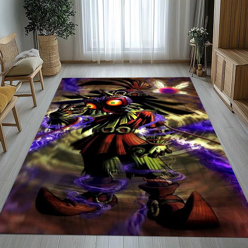 Tappeto Aree Antiscivolo Retro Z-Zelda Cartoni Animati Link Giochi Soggiorno Tappeto Morbido per Camera da Letto Stanza dei Giochi dei Bambini Divano, Zerbino Decorazione per la Casa