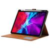 For iPad Pro 13 (2024) Case Outer Card Slot Leather Wallet Tablet Cover with Auto Wake/Sleep