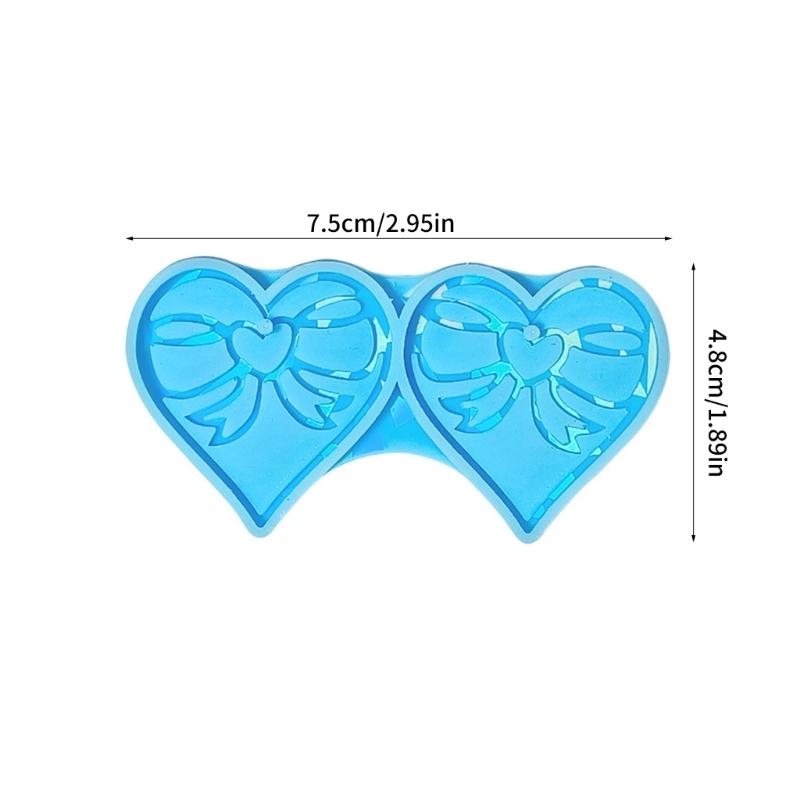 Versatile Resin Casting Mold Necklace Pendant Mold Heart Shape DIY Jewelry Making Molds for Creating Jewelry Keychains