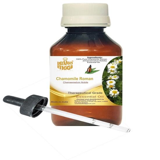 Levenmooi Chamomile Roman (Chamaemelum nobile) Pure & Natural Therapeutic Grade Essential Oil Plastic with Dropper