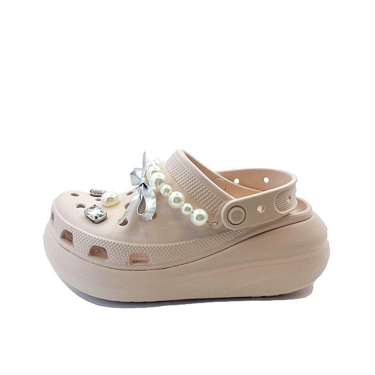 

Crocs Kiss Eternal Mark EVA Сладкие и милые декоративные туфли с отверстиями и пряжками Унисекс Розовые 38-39 розовый