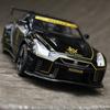 1/22 Nissan Skyline Ares GTR R35 Racing Diecasts & Toy Vehicles Toy Alloy Car Model Sound and Light Collection Kids Toys