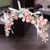 Crystal Pearl Flower Headband Hairband Tiara For Women Bridal Rhinestone Bridal Wedding Hair Accessories Jewelry Headband Tiara