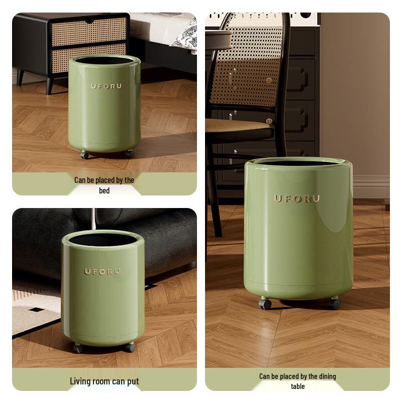 Yuzhuxun Light Luxury Double-Layer Trash Can Set