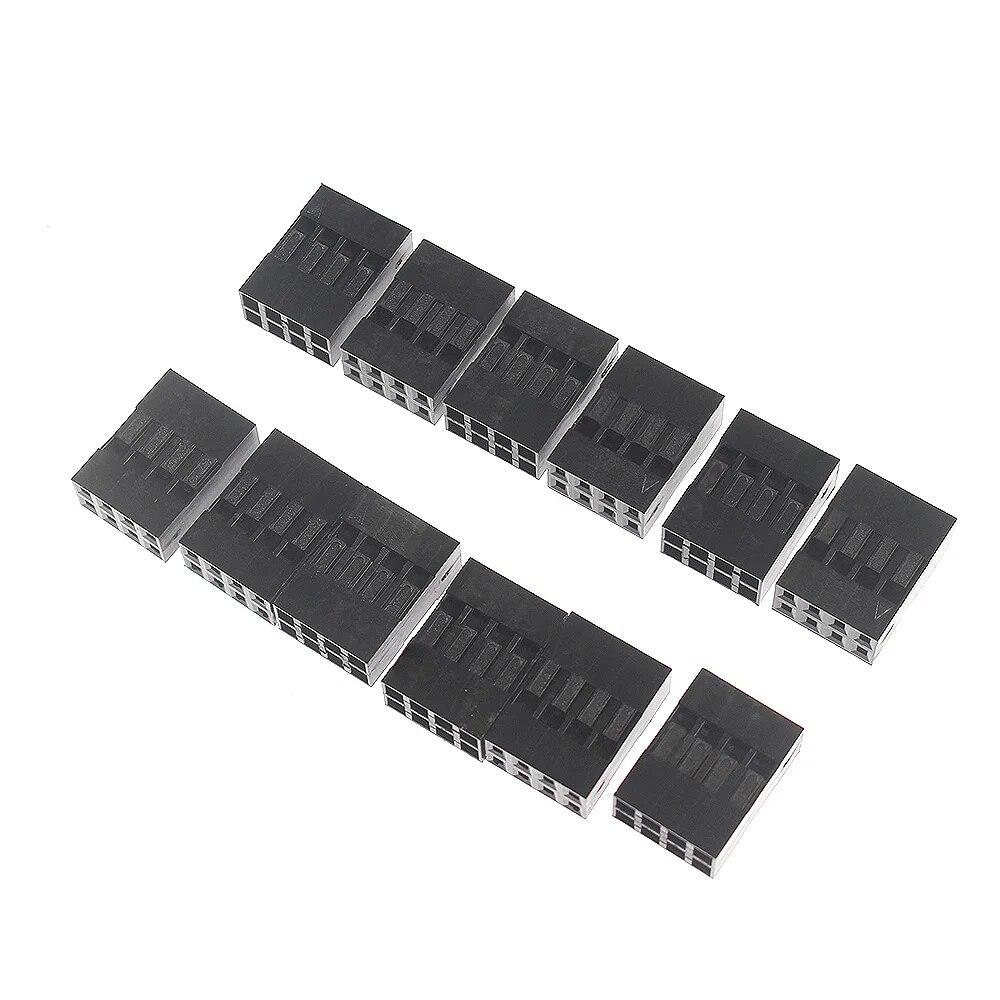 140PCS 1P 2P 3P 4P 5P Dupont Connectors Assorted Kit, 2.54mm Pitch Female Terminal Connector, DIY Dupont Terminal Connector Kit
