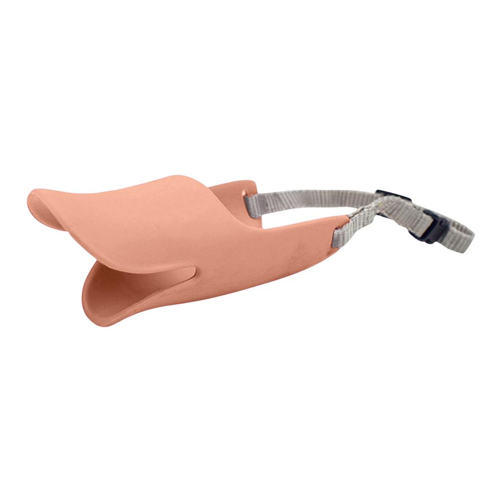 Duckbilled Shape Dog Mouth Covers Quiet Muzzle Masks Silicone Mouth Cover With Adjustable Strap For Small Medium Dogs Prevent Barking