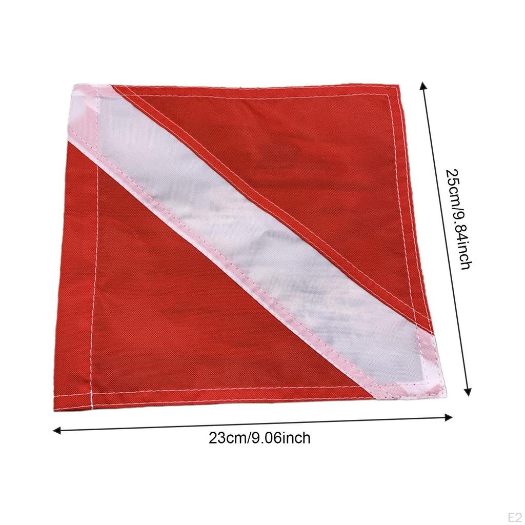 Dive Flag Red and White Double Stitched,Diver Down Flag,Diving Banner,for Underwater Activities