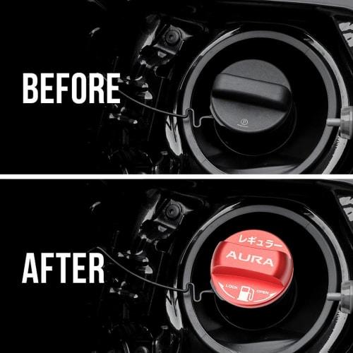 XIKER Fuel Cap Cover for Nissan Aura E13 Series Dress Up Aluminum Fuel Filler Cap AURA Gas Tank Cap Stylish Custom Accessories Replacement Goods Regul