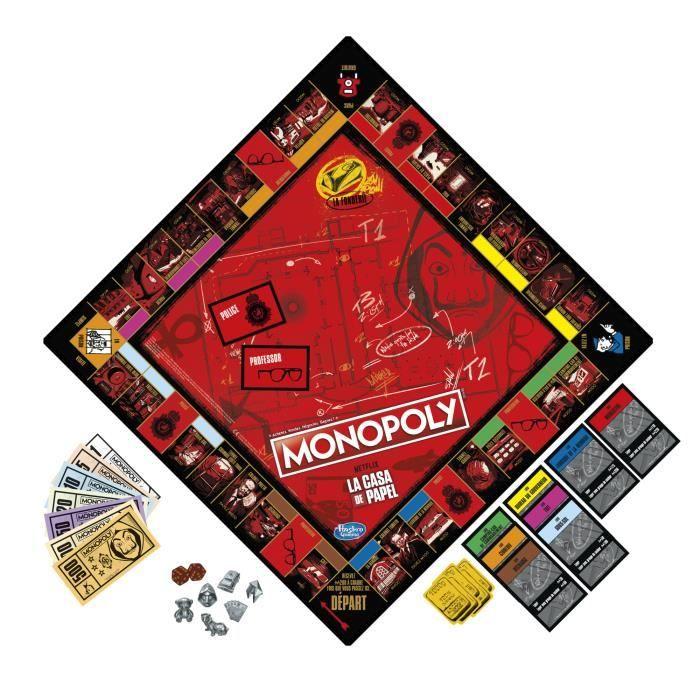 Monopoly - édition la casa de papel de netflix - jeu de plateau pour adolescents et adultes - à partir de 16 ans