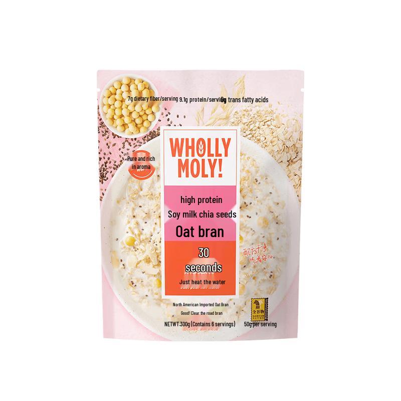 WHOLLY MOLY! Fiber-Rich Oat Bran with Zero Added Sugar