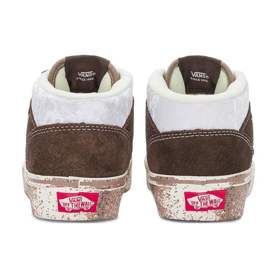 Vans Half Cab Round Toe Lace-Up Shock Absorbing Durable Mid-Top Skate Shoes Unisex Skate Shoes Black White VN000DZ3D63