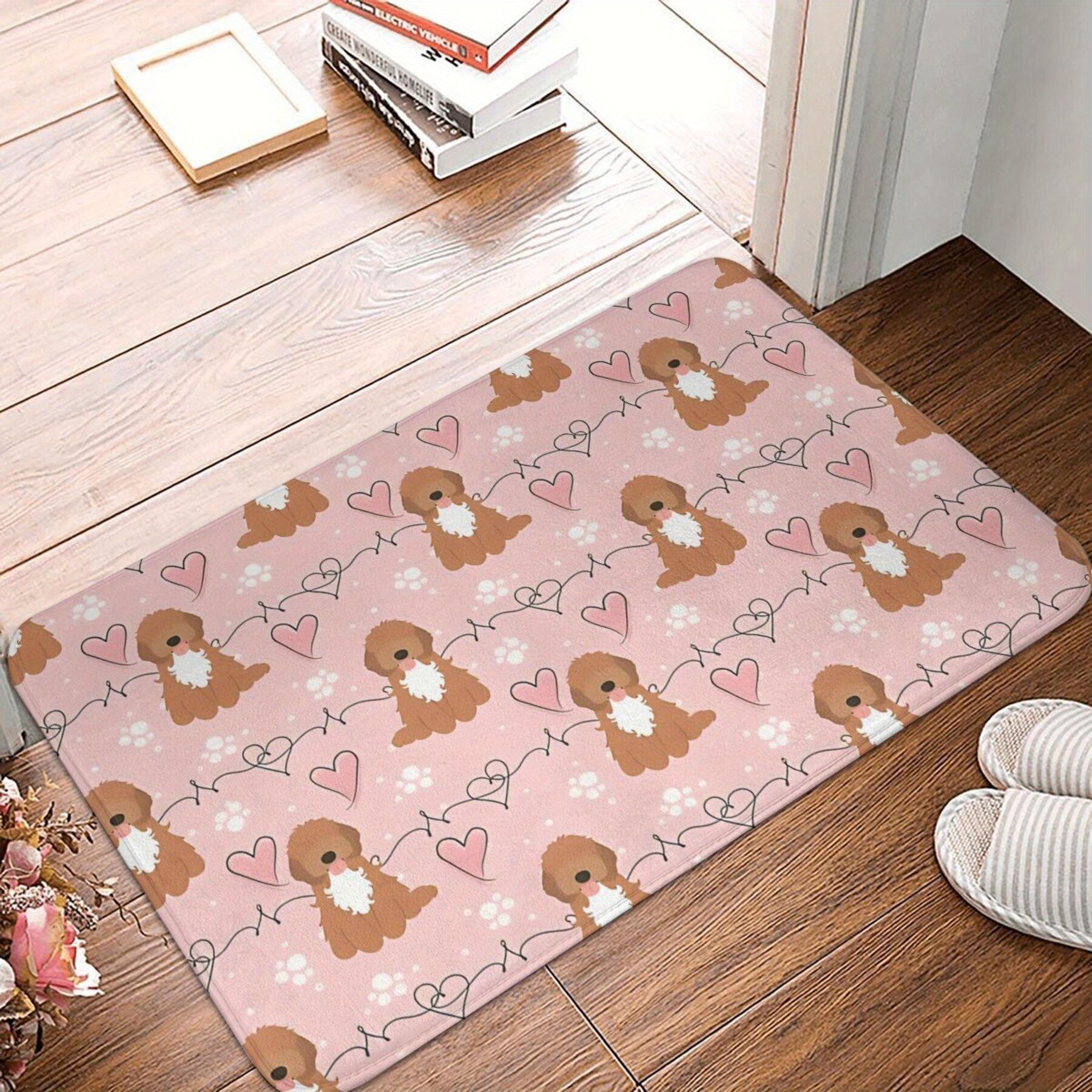 

Chic Red Tuxedo Cockapoo Kitchen Mat - Non-Slip, Machine Washable Polyester Rug for Home Decor 40x60cm