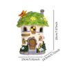 Garden Mushroom Statue Resin Sculpture Solar Sculpture for Home Lawn Patio
