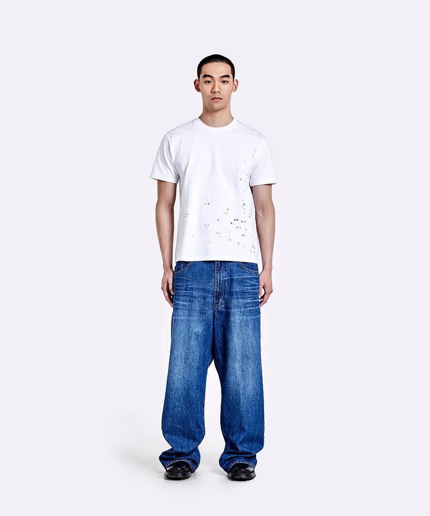 51Peosenteu Crushed T-Shirt - White