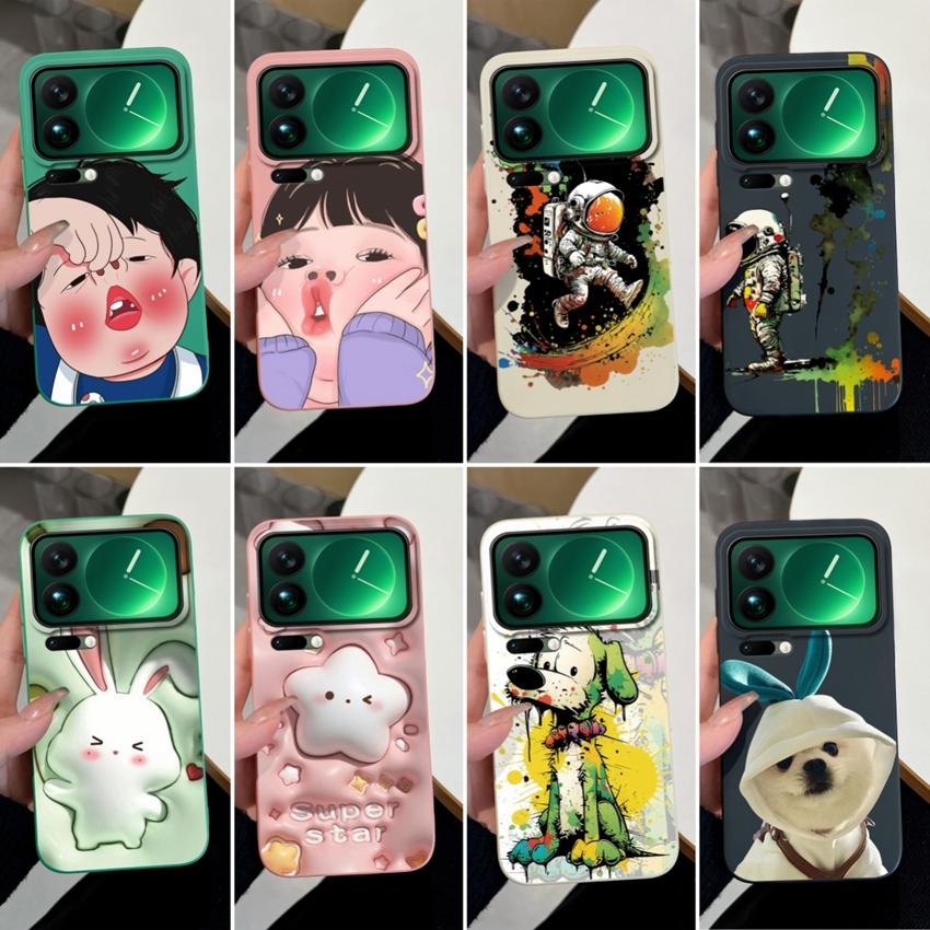 Für Xiaomi 17 Pro Max 15T Poco M7 Plus F8 Ultra 5G Stoßfeste Hülle Verspieltes Jungen Mädchen Muster Weiche Flüssigsilikon Handyhülle Für Xiaomi Bumper Shell