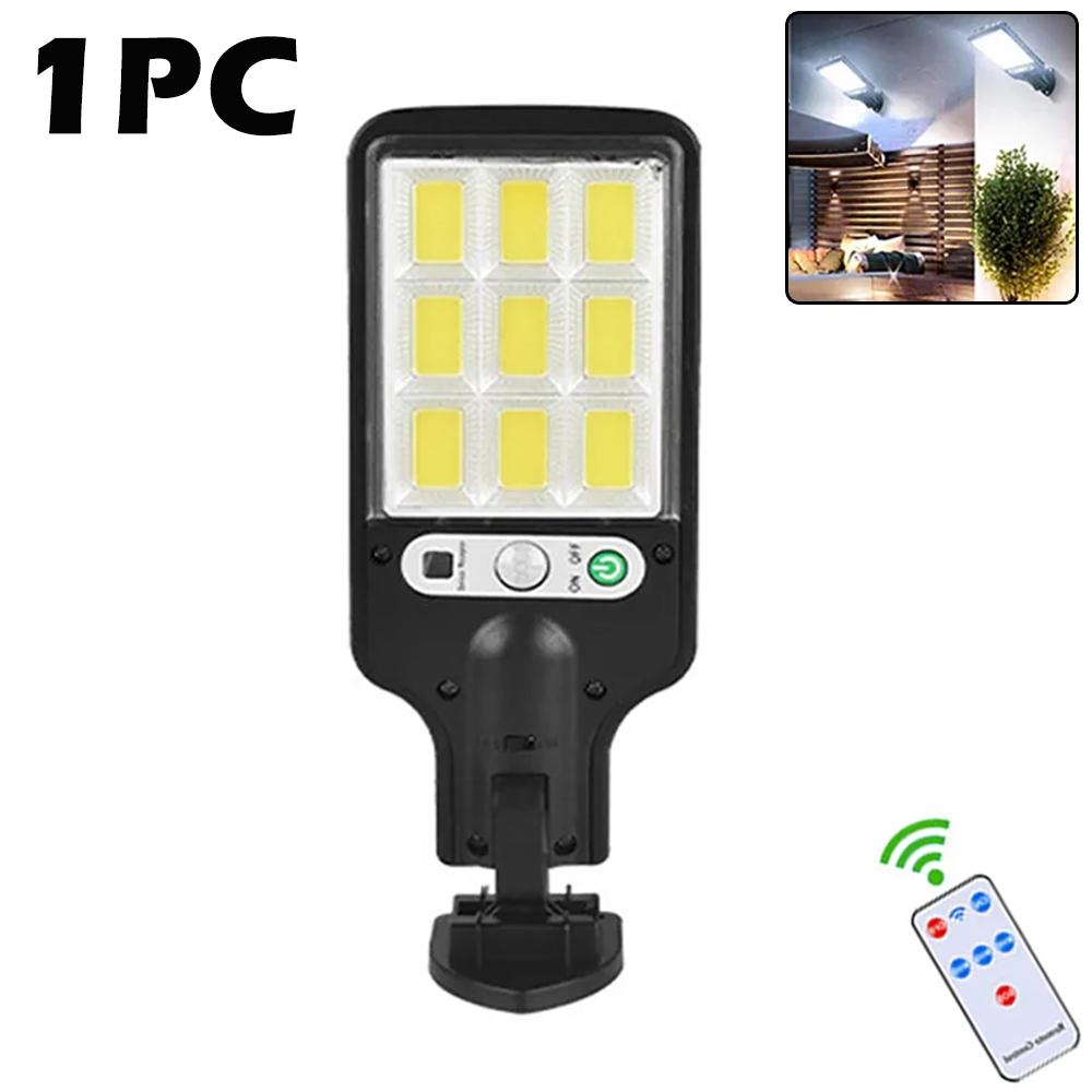 

1~6 шт. Солнечный уличный светильник, светодиодный солнечный садовый светильник, 3 режима, наружный водонепроницаемый датчик движения, солнечное настенное освещение для патио и сада