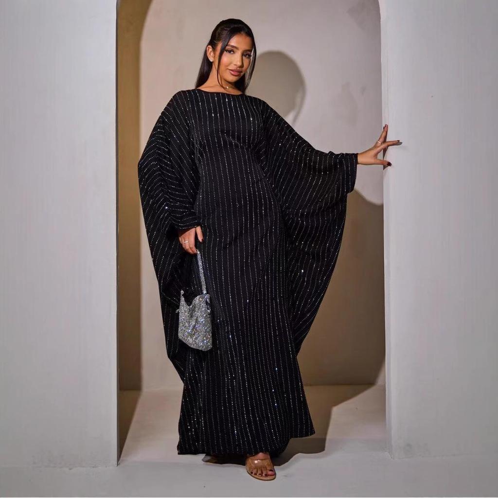 2025 Loriya Luxury Banquet Long Dress with Hot Drill Features, Model LR998.