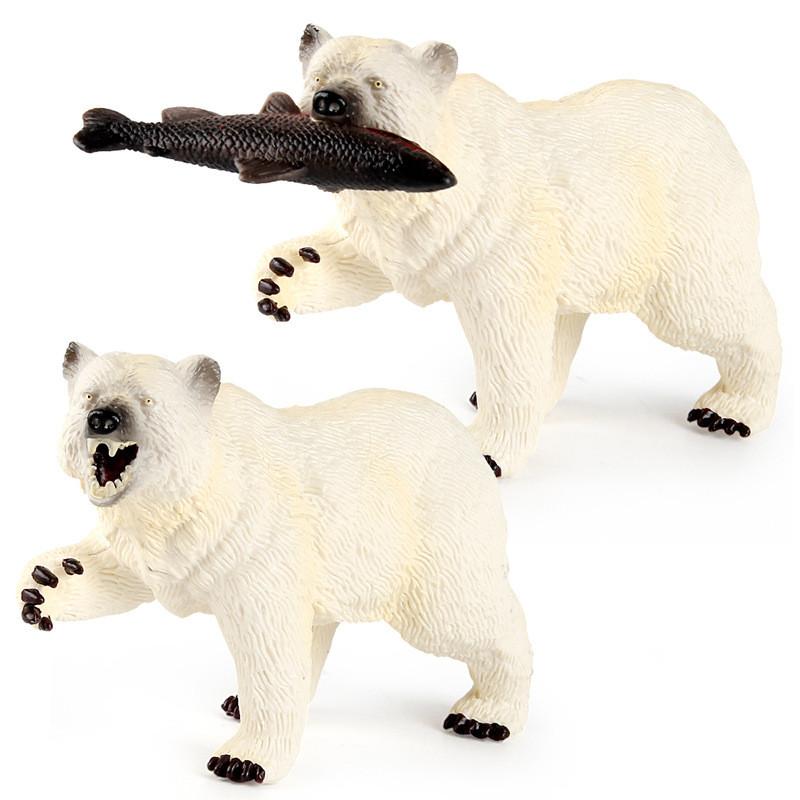 Lifelike Pvc Animal Models Of Polar Bears And Brown Bears Perfect For Home Decor
