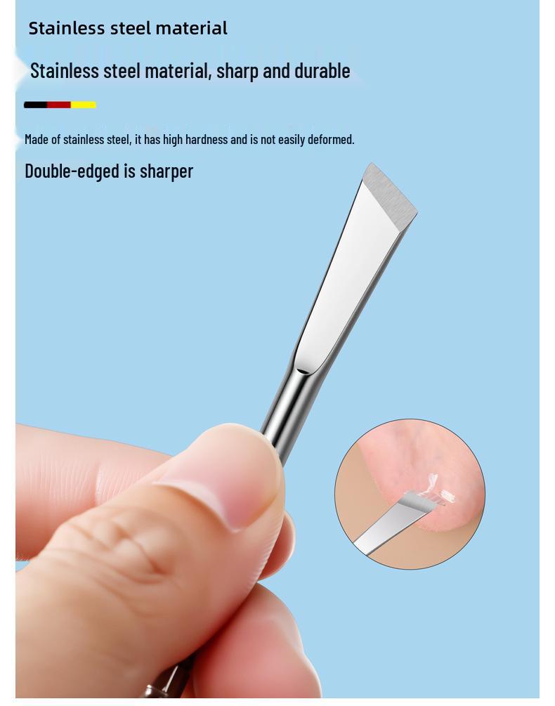 Stainless Steel Ingrown Toenail Knife Set: Sharp Pedicure Tools for Callus Removal & Dead Skin Scraping