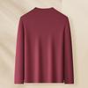 MONTAGUT Men's Cashmere Blend Round Neck Long Sleeve T-Shirt