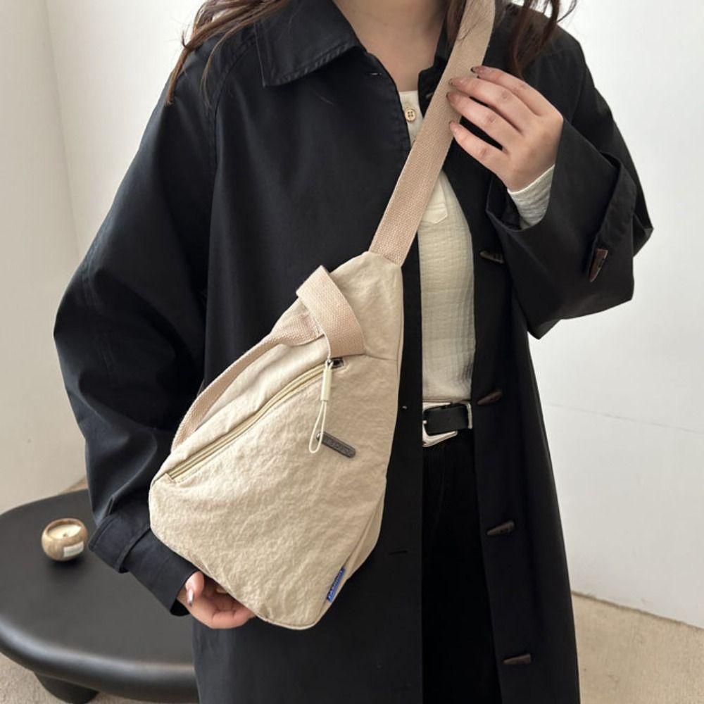 

Letter Cloth Shoulder Bag Retro Messenger Bag Protable Nylon Shoulder Bag Leisure хаки