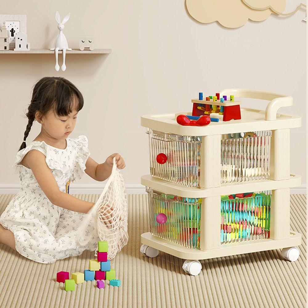 Multi-Layer Drawer Storage Rack Trolley Style Household Storage Cabinet  Kitchen Organization