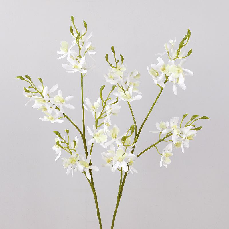 Simulated Mid-branch Wandai Orchid 4-pronged Mini Cymbidium Simulated Flower