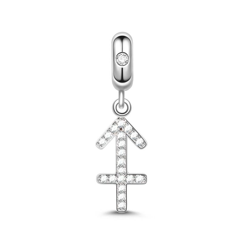 Neuer Kupferanhänger Zeichentrickserie der zwölf Tierkreiszeichen DIY feine Perle passend Original Anhänger Charms Armband für Frauen