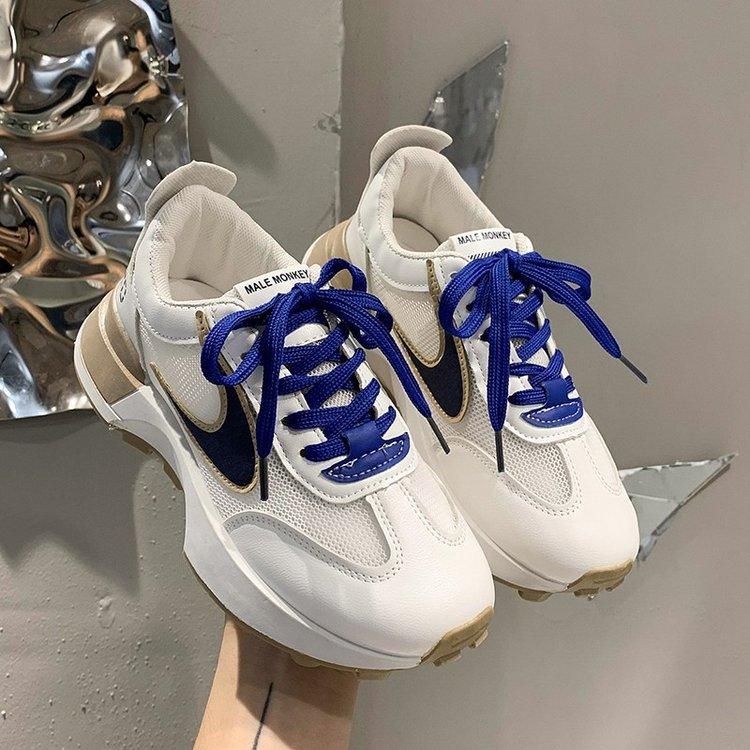 

МОДНАЯ ОБУВЬ, мужские дышащие спортивные кроссовки, спортивные кроссовки для бега, уличные женские теннисные кроссовки для тренажерного зала 40 синий