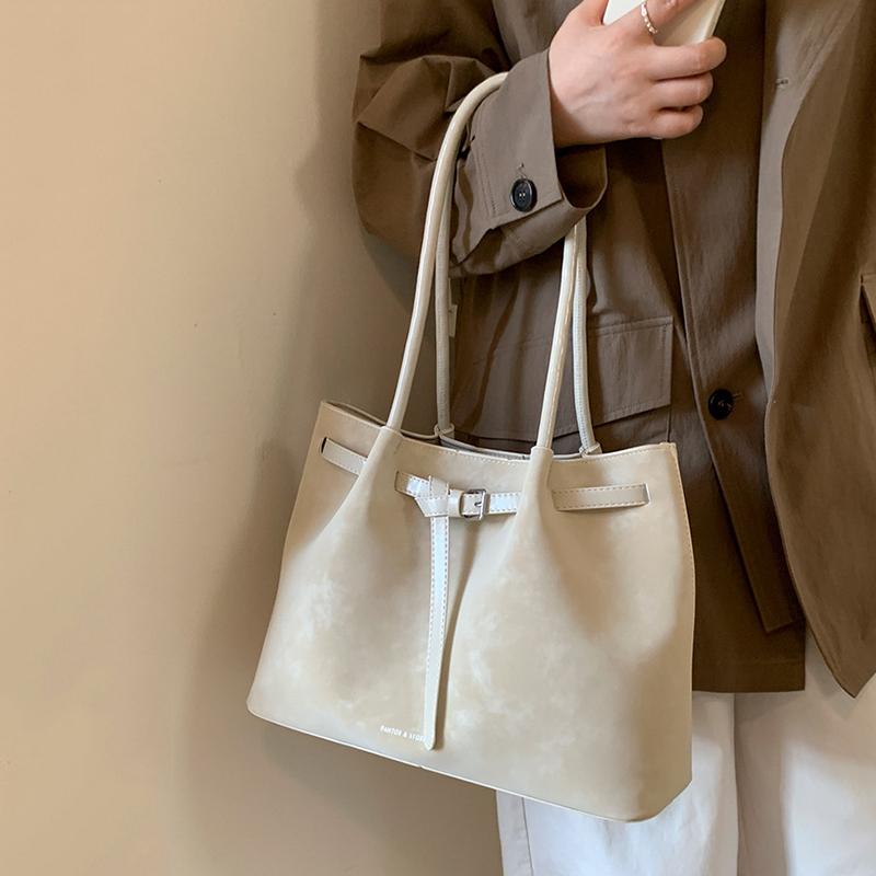 Yogodlns Retro kabelka pod paži pro ženy Nová trendy móda Ležérní taška tote pro dojíždění Velkokapacitní taška přes rameno