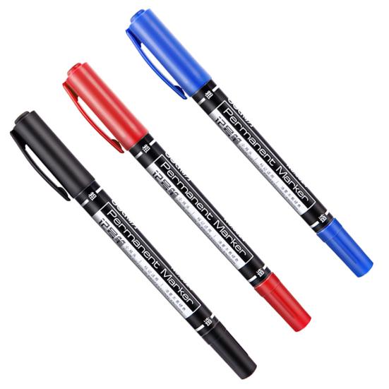 Marker Double Tip Portable 0.5/1mm Marker for Office