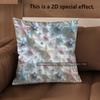 2D Shiny Starry Embossed Style Throw Pillow Cases Pattern Cushion Cover Suitable For Sofa Bedroom Car Pillow Cover
