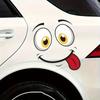 4pcs Cartoon Face Self-adhesive PVC Stickers,expression Stickers,glossy Glitter Decorations for home,Christmas Party Decorations