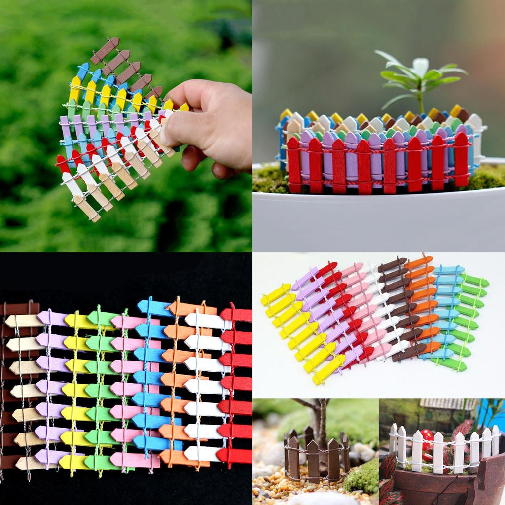 Exquisite Mini Wooden Fence Accessory For Relaxing And Adorable Diy Landscaping