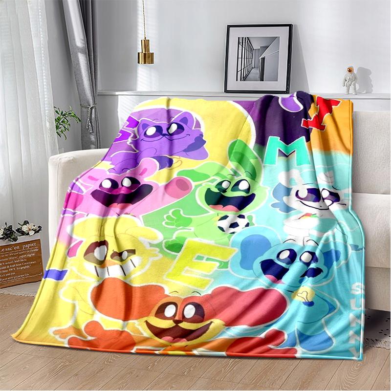 Cartoon S-Smiling C-Critters Catnap Craftycorn Soft Plush Blanket,Flannel Throw Blanket for Living Room Bedroom Bed Sofa Cover