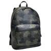 Coach West 32 Classic Logo Camouflage Print Zipper Closure Faux Leather Backpack Large Men backpack Deep-Trefoil-Green CW311-QBSB3