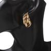 New Hipster Geometric Stud Earring for Women New Fashion Earrings Trendy Creative Knot Folding Metal Earrings Brincos