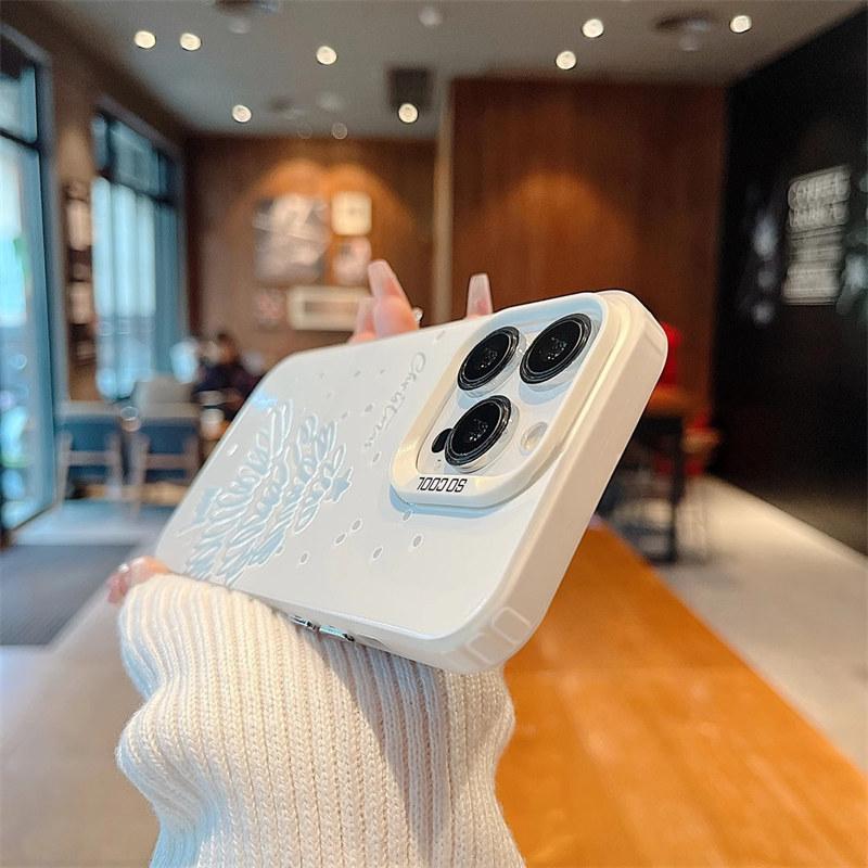 Merry Christmas White Christmas Tree Fashion For iPhone 16 15 14 13 12 11 Pro XR XS Max Anti-Drop Phone Y2k Pink Cover