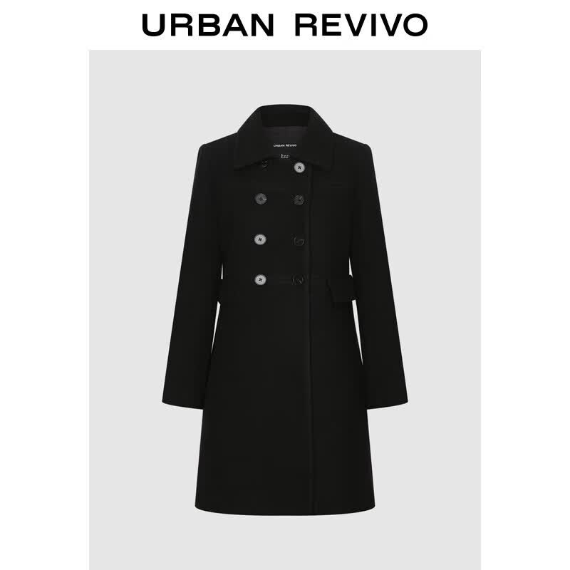 

UR Women s Double-Breasted Winter Coat M