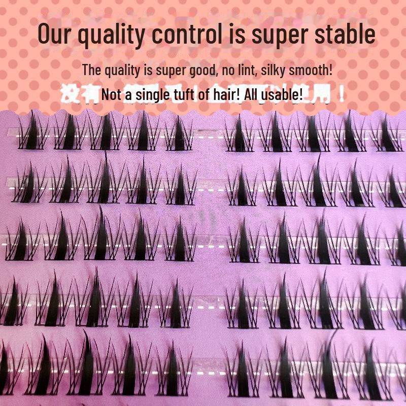 Yue Jiao Niang Autumn Leaf False Eyelashes: Natural Curl, Cartoon Eyes, Daily Wear for Students