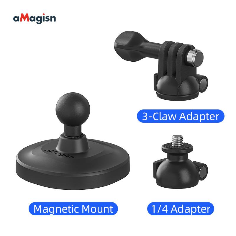 Universal Camera Magnetic Ball Head Bracket for Gopro 13 for DJI Action 5 Pro for Insta360 X5 Go 3S Suction Cup Base Mount