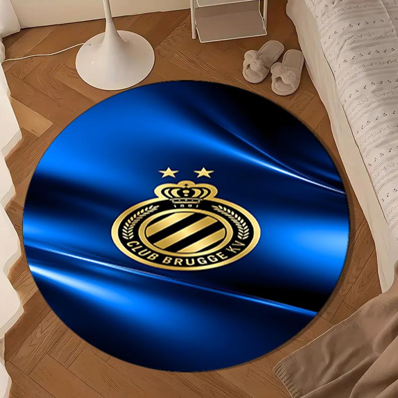FC Brugge Crest Round mat Home Decor, Chair rug For livingroom,Bedroom, doormat home decor Birthday Gift Christmas Gifts