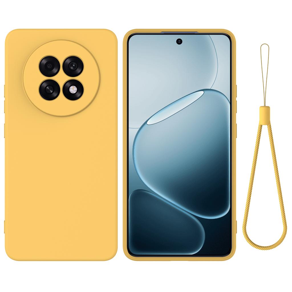 For Oppo A6 GT 5G/Oppo F31 Pro+ 5G Liquid Silicone Case Phone Back Cover with Hand Strap