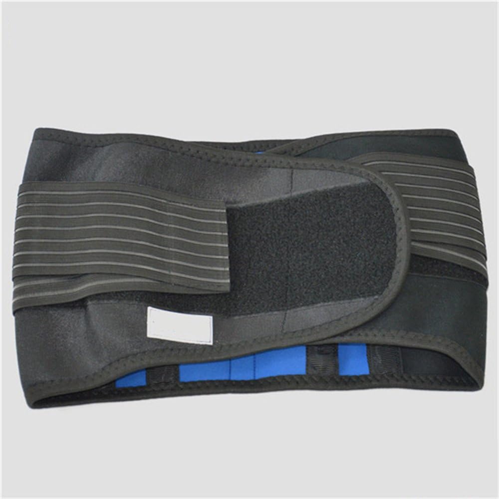 Neoprene Double Pull Posture Support Brace Lumbar Lower Back Support Brace Exercise Belt By Aofit (XXL(40-44 Inches) or (102-112 Cm), Black&Blue)